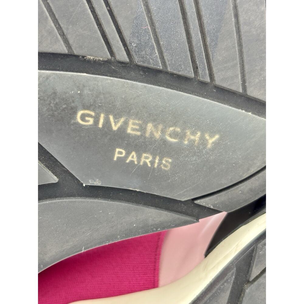 Authentic Givenchy Star Runner Sneakers Pink Raspberry Size 8.5 Leather Elastic - Picture 8 of 16